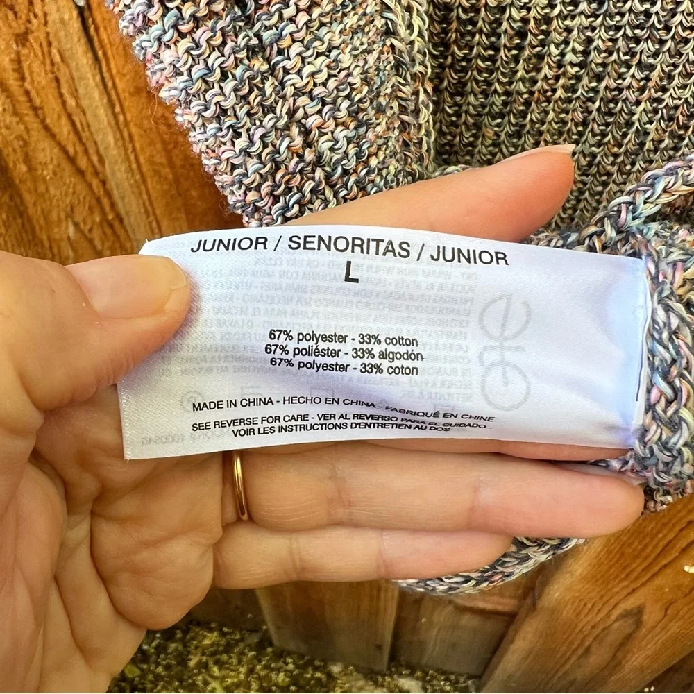 Vintage Indigo Blue Marbled Casual Soft Sweater Vest Tank 🌿 - Picture 4 of 5